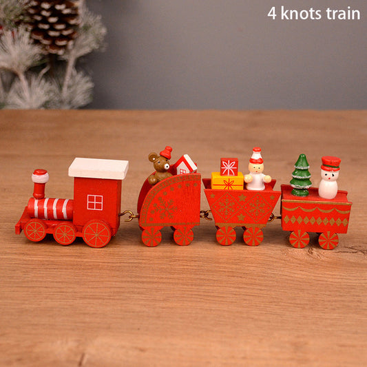 Christmas Train Wooden Ornament
