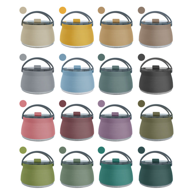 outdoor compressible folding pot