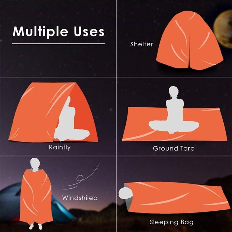 Orange PE Envelope Sleeping Bag