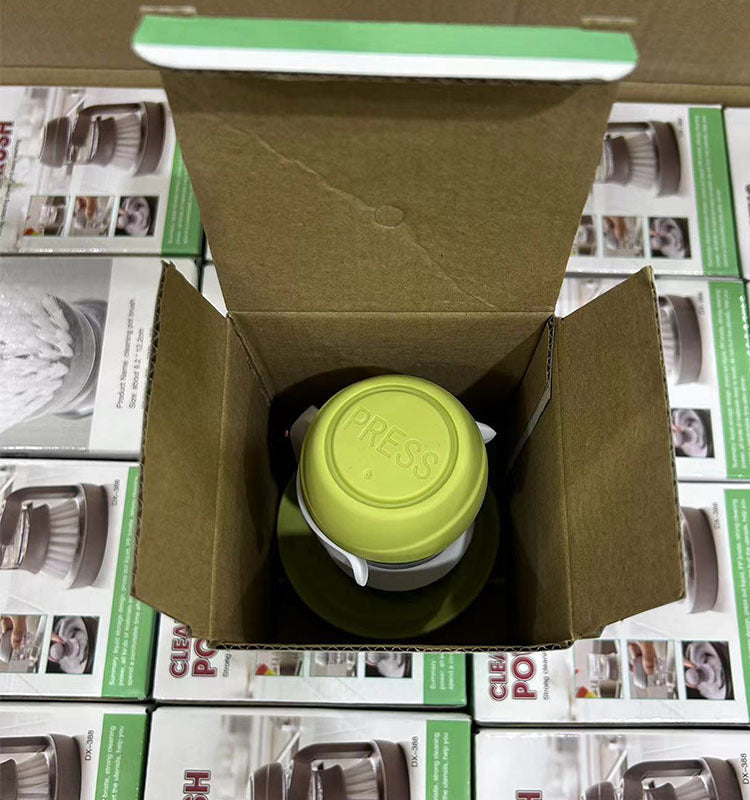 Pot brush decontamination and descaling cleaning brush kitchen