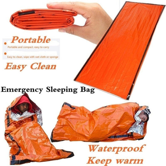 Orange PE Envelope Sleeping Bag