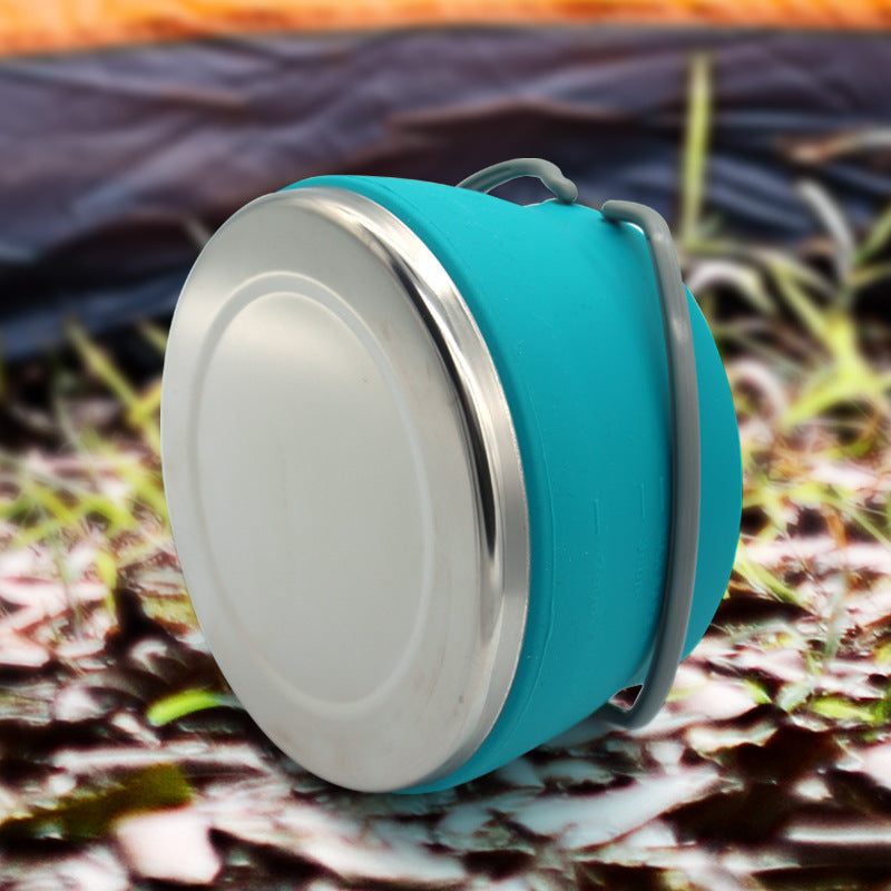 outdoor compressible folding pot