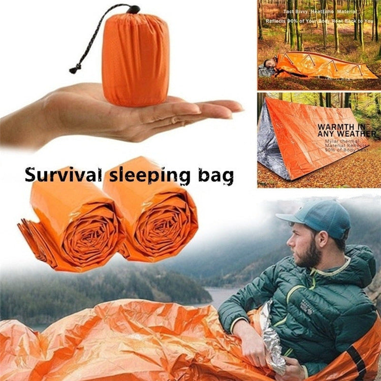 Orange PE Envelope Sleeping Bag