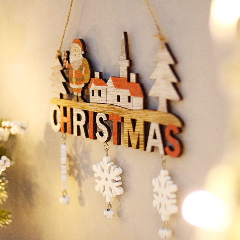Creative Christmas Wooden Craft Door Hangings