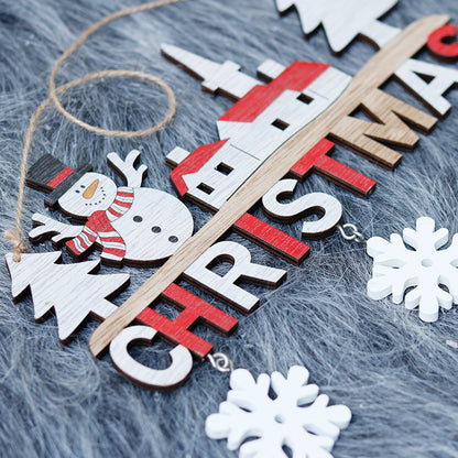 Creative Christmas Wooden Craft Door Hangings