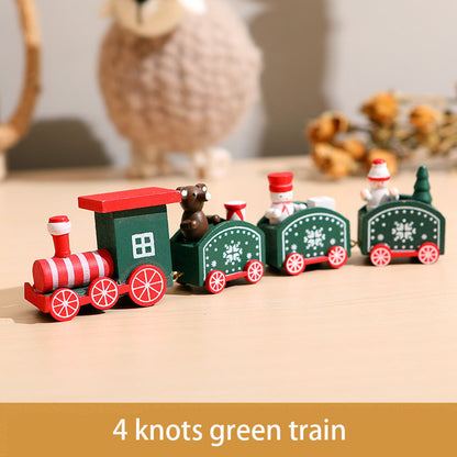 Christmas Train Wooden Ornament