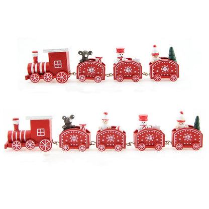 Christmas Train Wooden Ornament