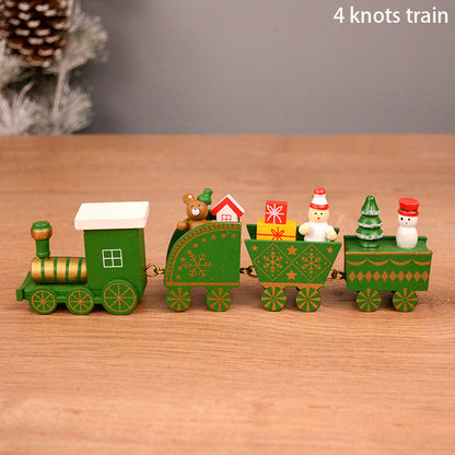 Christmas Train Wooden Ornament