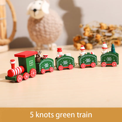 Christmas Train Wooden Ornament