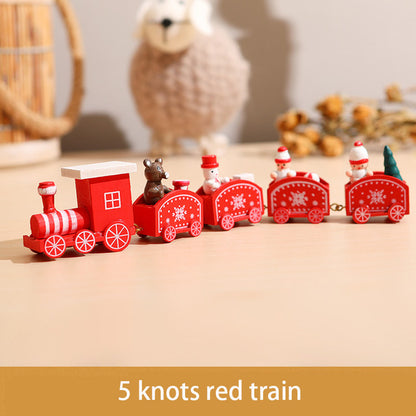 Christmas Train Wooden Ornament