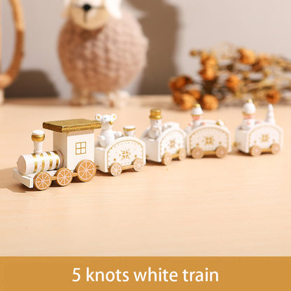 Christmas Train Wooden Ornament