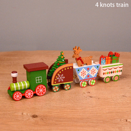 Christmas Train Wooden Ornament