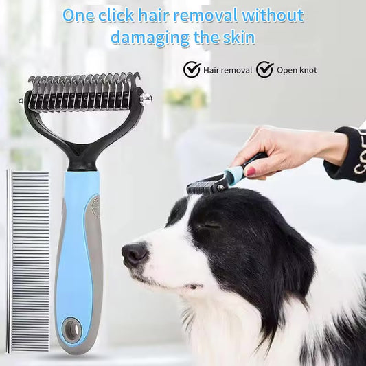 Pet Double-sided Stainless Steel Comb Brush