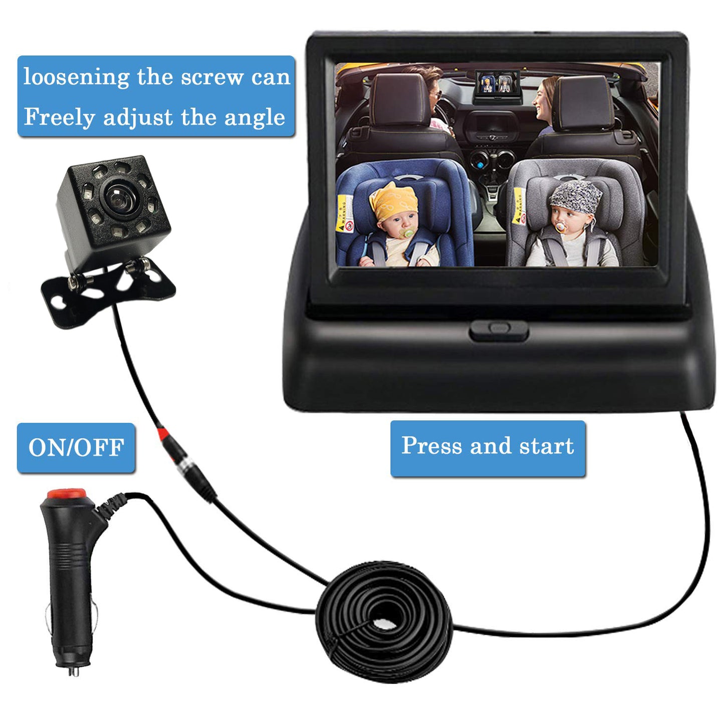 4.3-Inch HD Car Reversing Monitor