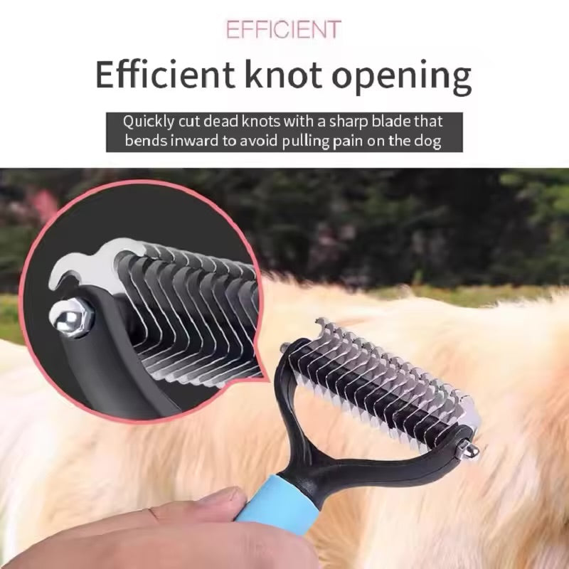 Pet Double-sided Stainless Steel Comb Brush