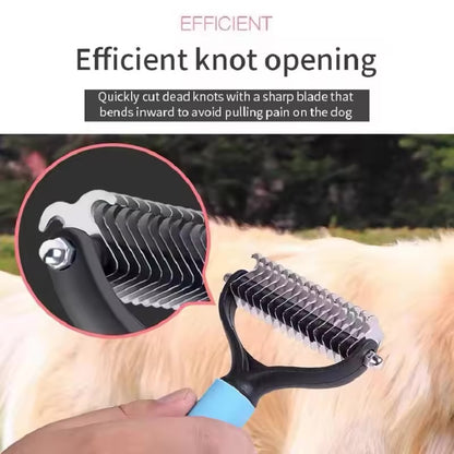 Pet Double-sided Stainless Steel Comb Brush