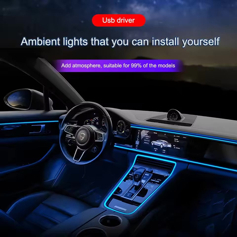 cold light guide car atmosphere light bar