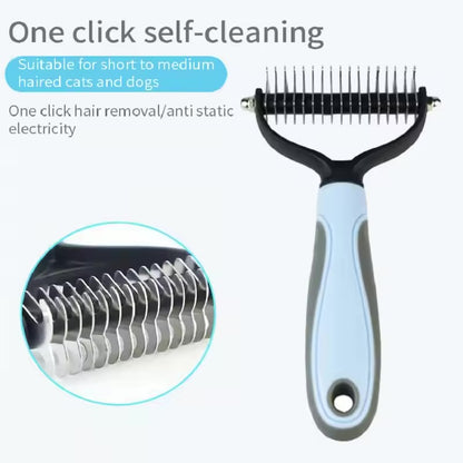 Pet Double-sided Stainless Steel Comb Brush