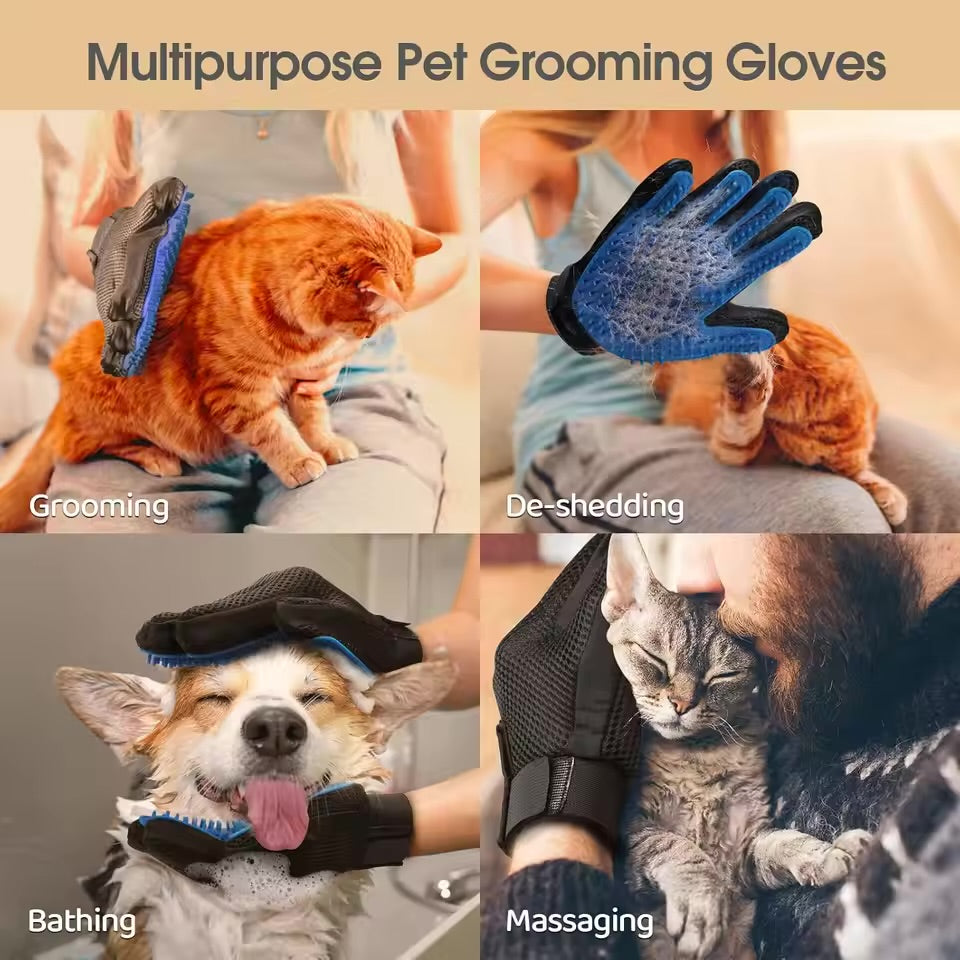 Silicone Pet Grooming & Deshedding Glove