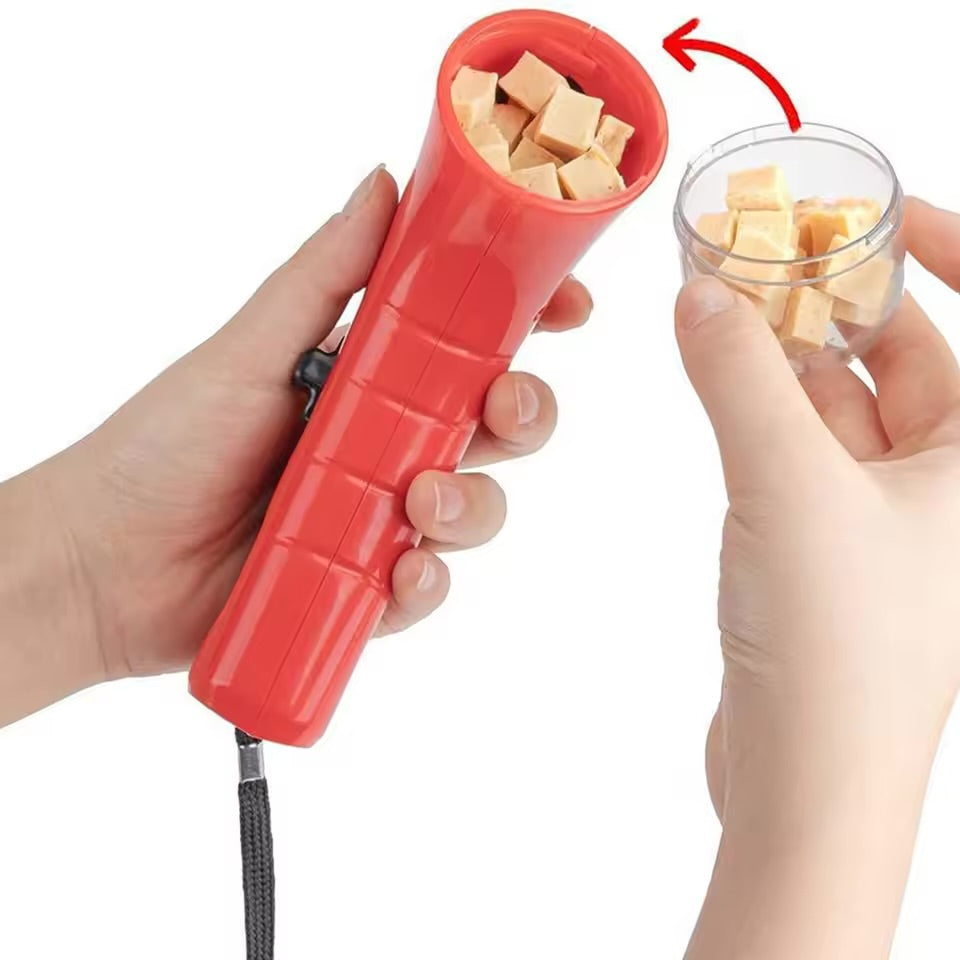 Portable Interactive Treat Dispenser Launcher Gun