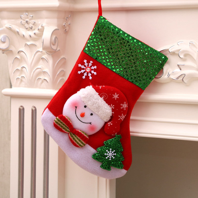 Christmas decorations Santa Claus small socks