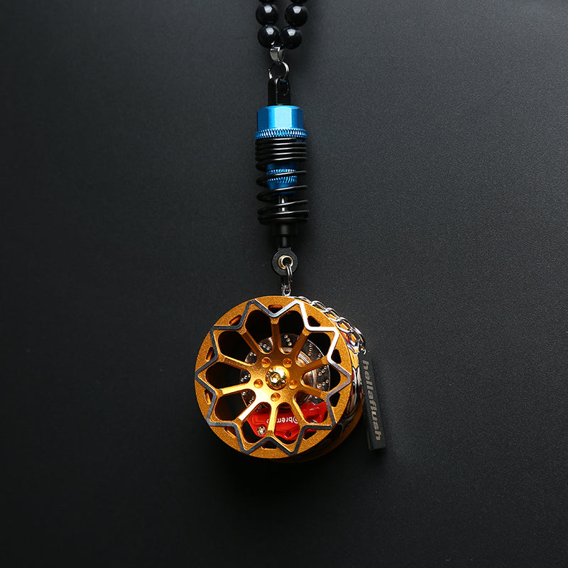 Cartoon Alloy Wheel Car Pendant