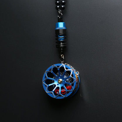 Cartoon Alloy Wheel Car Pendant