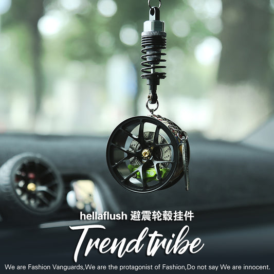 Cartoon Alloy Wheel Car Pendant