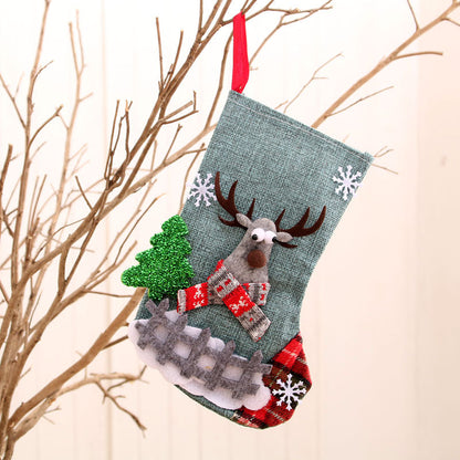Christmas decorations Santa Claus small socks