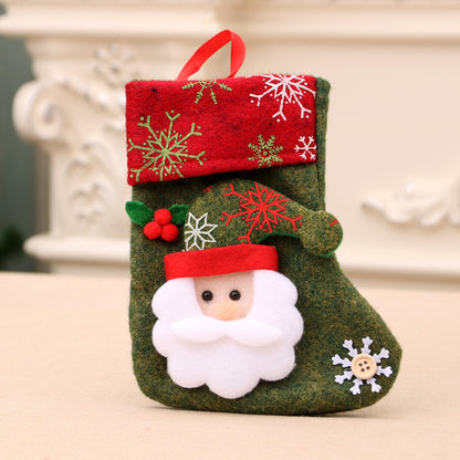 Christmas decorations Santa Claus small socks
