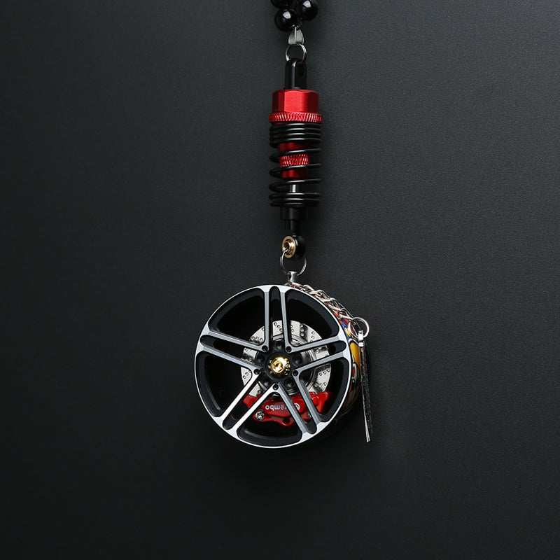 Cartoon Alloy Wheel Car Pendant