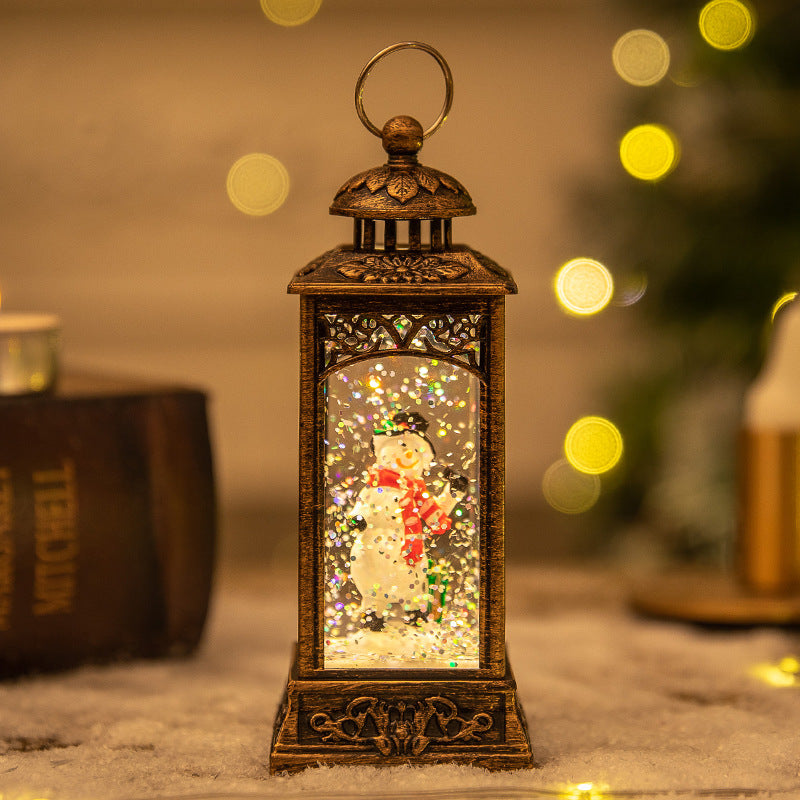 Christmas Lanterns: Crystal Santa Claus Lanterns