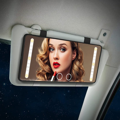 Car Makeup Mirror with LED Light