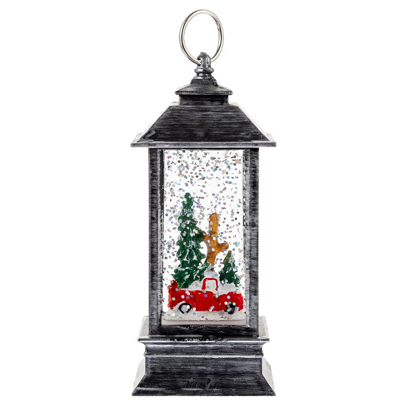 Christmas Lanterns: Crystal Santa Claus Lanterns