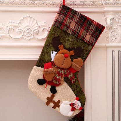 Christmas decorations Santa Claus small socks