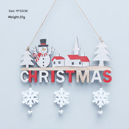 Creative Christmas Wooden Craft Door Hangings