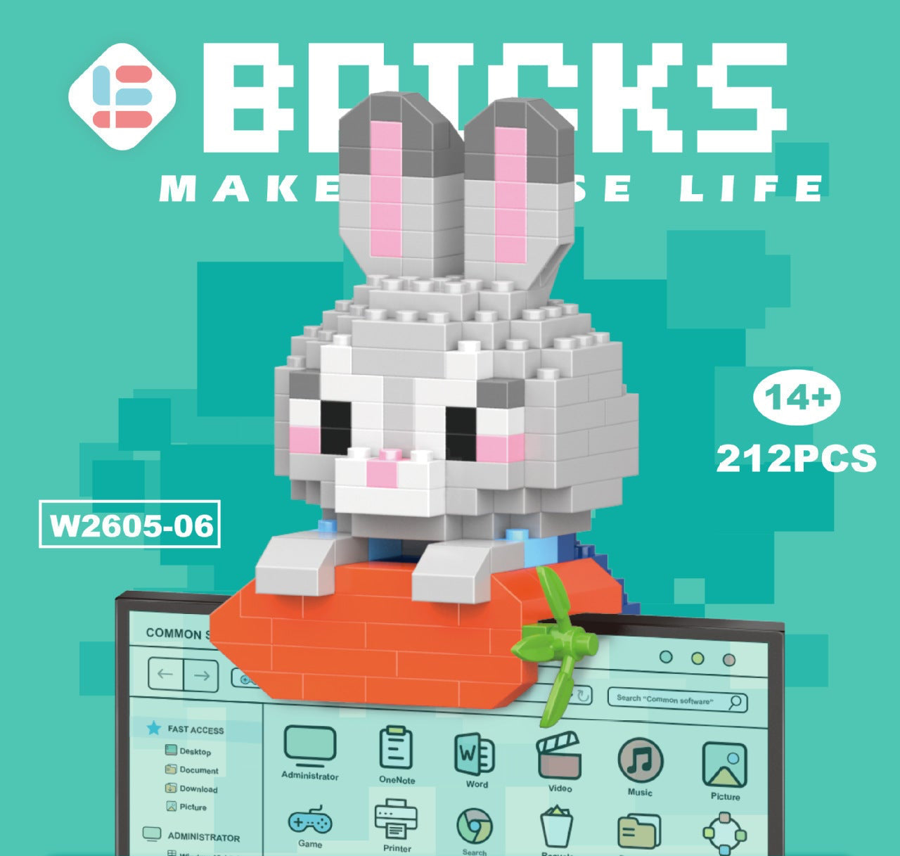 Mini Doll Pendant Building Block Set