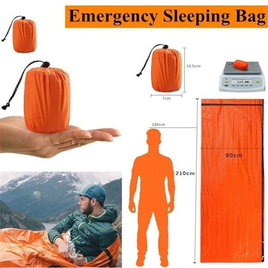 Orange PE Envelope Sleeping Bag