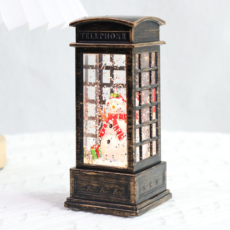 Christmas Lanterns: Crystal Santa Claus Lanterns