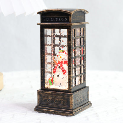 Christmas Lanterns: Crystal Santa Claus Lanterns