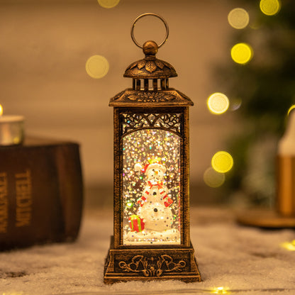 Christmas Lanterns: Crystal Santa Claus Lanterns