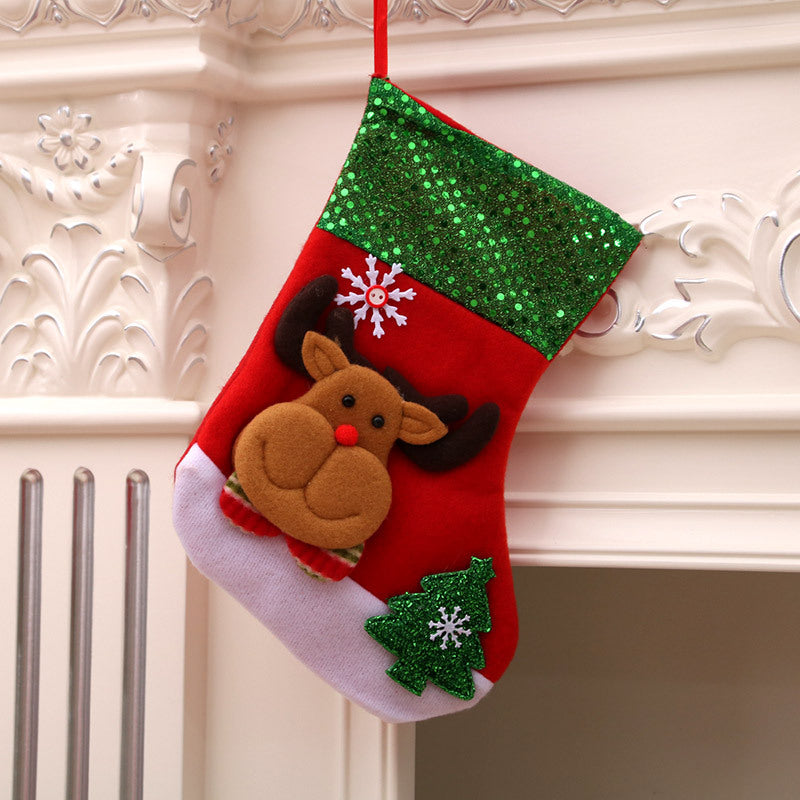 Christmas decorations Santa Claus small socks