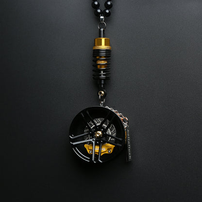 Cartoon Alloy Wheel Car Pendant