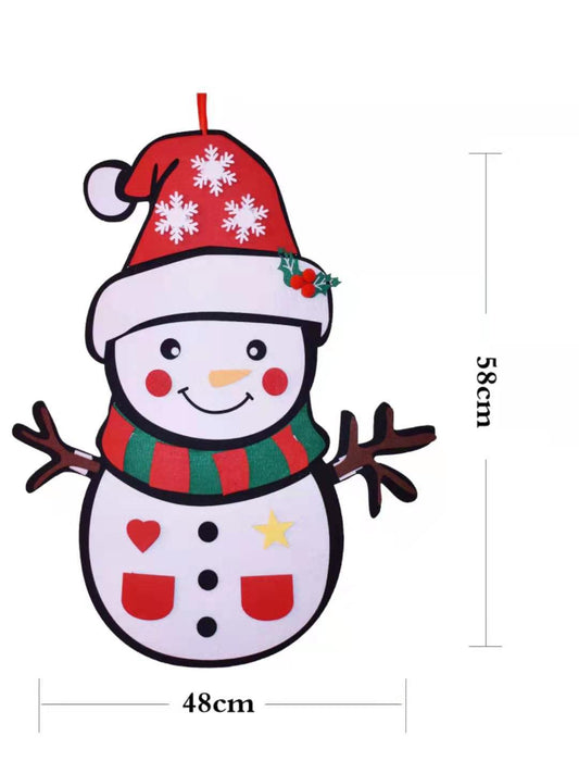 Felt Christmas Snowman Decoration