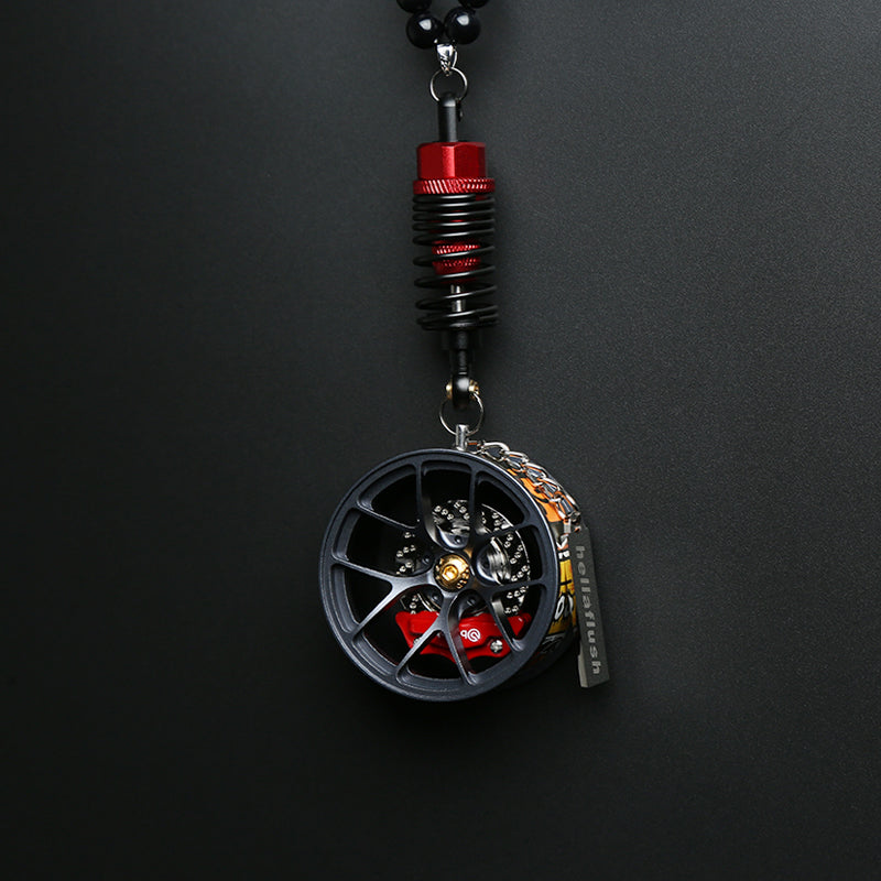 Cartoon Alloy Wheel Car Pendant