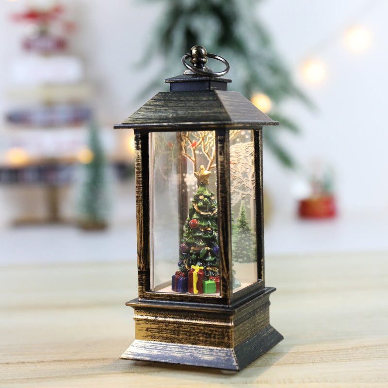 Christmas Lanterns: Crystal Santa Claus Lanterns