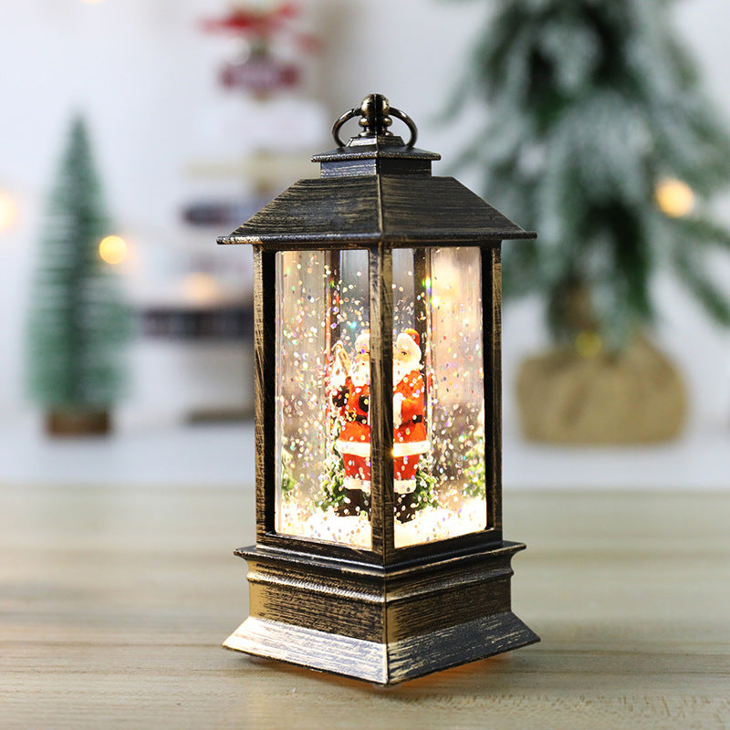 Christmas Lanterns: Crystal Santa Claus Lanterns
