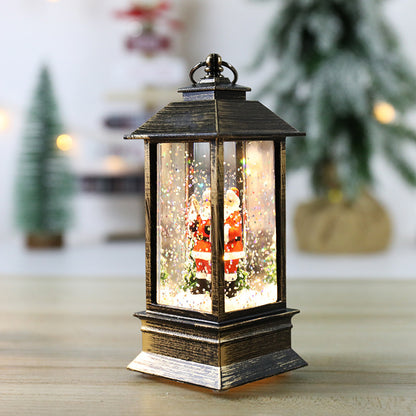 Christmas Lanterns: Crystal Santa Claus Lanterns