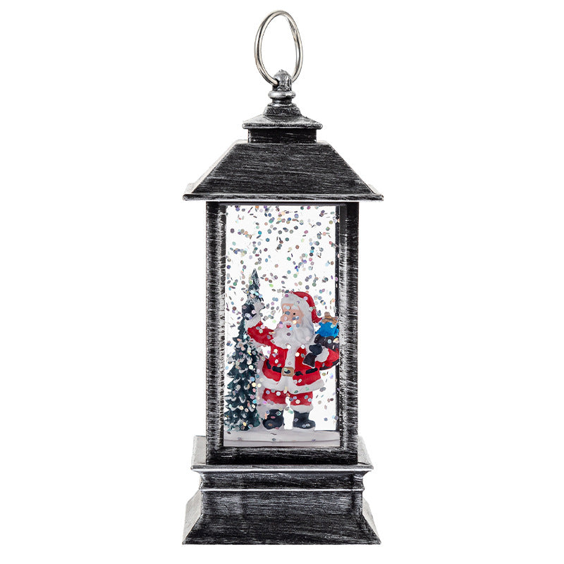 Christmas Lanterns: Crystal Santa Claus Lanterns