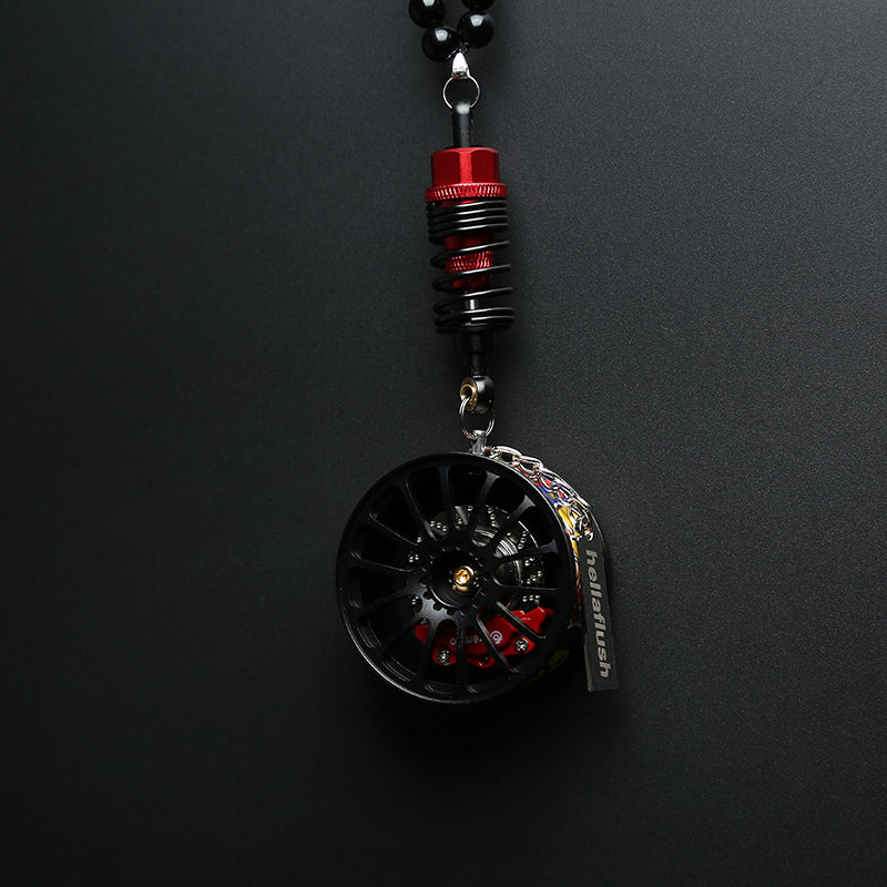 Cartoon Alloy Wheel Car Pendant